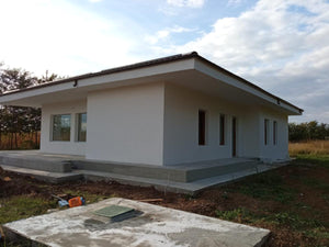 Decorative Plaster Applied to the Under-Construction Ground Floor House thumbnail