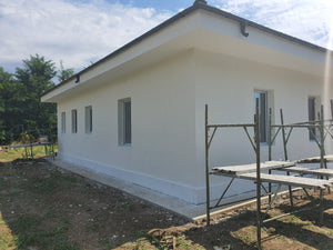 Decorative Plaster Applied to the Under-Construction Ground Floor House thumbnail