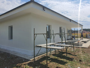 Decorative Plaster Applied to the Under-Construction Ground Floor House thumbnail