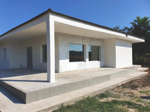 Decorative Plaster Applied to the Under-Construction Ground Floor House thumbnail