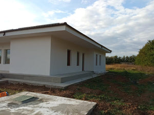 Decorative Plaster Applied to the Under-Construction Ground Floor House thumbnail