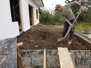 Construction of an Uncovered, Bare-Level Exterior Terrace on Foundation Level for a 260 sqm House Project thumbnail