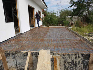 Construction of an Uncovered, Bare-Level Exterior Terrace on Foundation Level for a 260 sqm House Project thumbnail