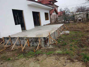 Construction of an Uncovered, Bare-Level Exterior Terrace on Foundation Level for a 260 sqm House Project thumbnail
