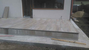Uncovered Exterior Terrace Tiled with Ceramic Tiles for a 191 sqm House Project thumbnail