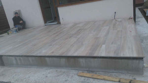 Uncovered Exterior Terrace Tiled with Ceramic Tiles for a 191 sqm House Project thumbnail