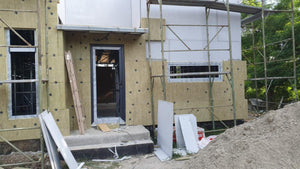 External Basalt Wool Thermal Insulation and Plastering for a 130 sqm House Construction thumbnail