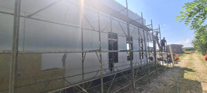 External Basalt Wool Thermal Insulation and Plastering for a 130 sqm House Construction thumbnail