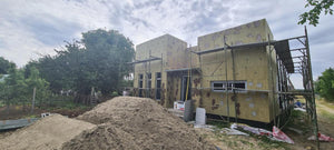 External Basalt Wool Thermal Insulation and Plastering for a 130 sqm House Construction thumbnail