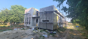 External Basalt Wool Thermal Insulation and Plastering for a 130 sqm House Construction thumbnail