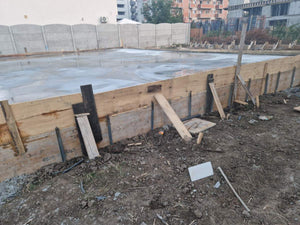 Polystyrene Insulation, Reinforcement Mesh, and Final Foundation Layer Pouring thumbnail