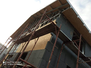 Exterior Thermal Insulation System with Graphite Extruded Polystyrene for a Metal House thumbnail