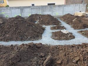 Layout of Construction Axes, Excavation, and Foundation Base Pouring for a 198 sqm House thumbnail