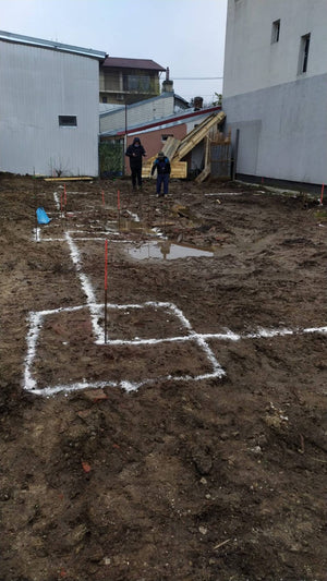 Layout of Excavation and Reinforcement Installation for a 157 sqm House Foundation Project thumbnail