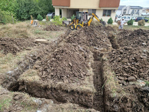 Layout and Excavation for a Single-Story and Two-Story House Foundation in Bucharest thumbnail