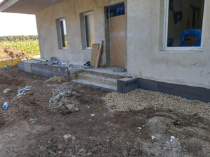 Perimeter Sidewalks for a Metal Structure House thumbnail