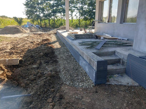 Perimeter Sidewalks for a Metal Structure House thumbnail