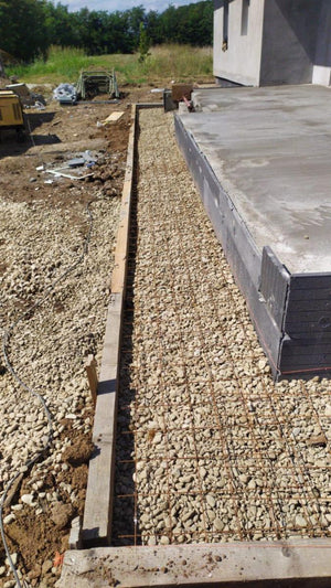 Perimeter Sidewalks for a Metal Structure House thumbnail