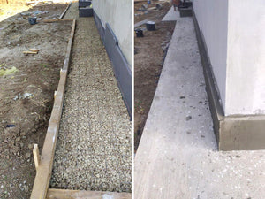 Perimeter Sidewalks for a Metal Structure House thumbnail