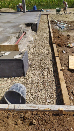 Perimeter Sidewalks for a Metal Structure House thumbnail