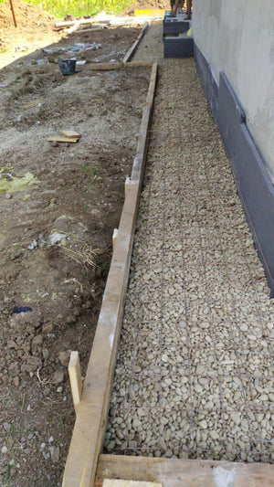 Perimeter Sidewalks for a Metal Structure House thumbnail