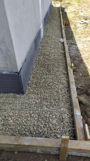 Perimeter Sidewalks for a Metal Structure House thumbnail