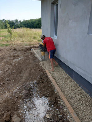 Perimeter Sidewalks for a Metal Structure House thumbnail