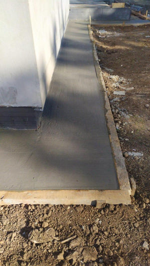 Perimeter Sidewalks for a Metal Structure House thumbnail