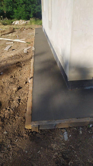 Perimeter Sidewalks for a Metal Structure House thumbnail