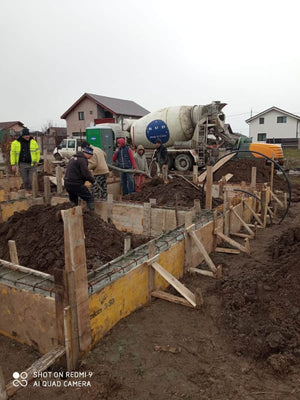 Pouring of Foundation Beam Concrete for a 2-Story House Project in Berceni thumbnail