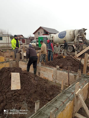 Pouring of Foundation Beam Concrete for a 2-Story House Project in Berceni thumbnail