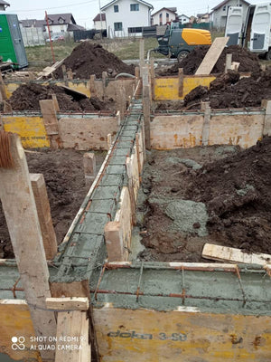 Pouring of Foundation Beam Concrete for a 2-Story House Project in Berceni thumbnail
