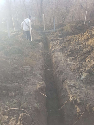 Pouring of Mortar Concrete in the Agrotourism Guesthouse Foundation thumbnail