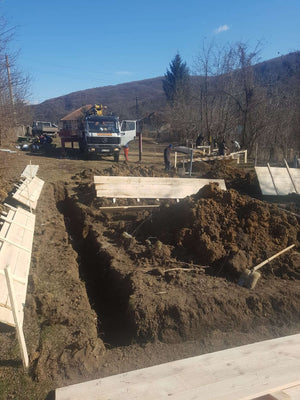 Pouring of Mortar Concrete in the Agrotourism Guesthouse Foundation thumbnail
