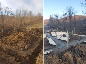 Pouring of Mortar Concrete in the Agrotourism Guesthouse Foundation thumbnail