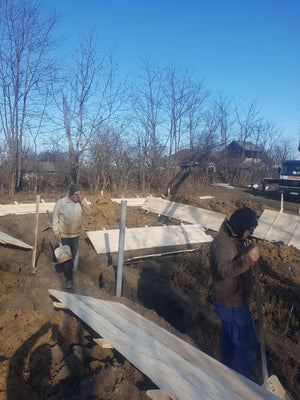 Pouring of Mortar Concrete in the Agrotourism Guesthouse Foundation thumbnail