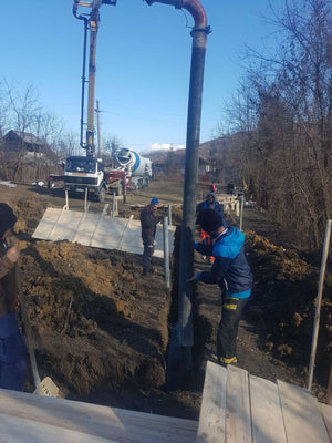 Pouring of Mortar Concrete in the Agrotourism Guesthouse Foundation thumbnail