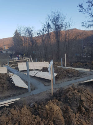 Pouring of Mortar Concrete in the Agrotourism Guesthouse Foundation thumbnail