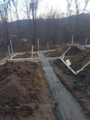 Pouring of Mortar Concrete in the Agrotourism Guesthouse Foundation thumbnail