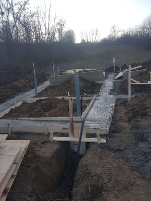 Pouring of Mortar Concrete in the Agrotourism Guesthouse Foundation thumbnail