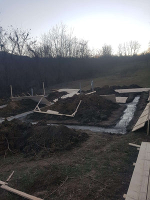 Pouring of Mortar Concrete in the Agrotourism Guesthouse Foundation thumbnail