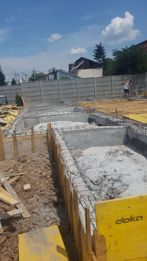 Pouring, Formwork Removal, and Waterproofing for Foundation Beams in a 240 sqm Hall Project thumbnail