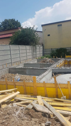 Pouring, Formwork Removal, and Waterproofing for Foundation Beams in a 240 sqm Hall Project thumbnail