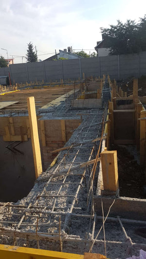 Pouring, Formwork Removal, and Waterproofing for Foundation Beams in a 240 sqm Hall Project thumbnail