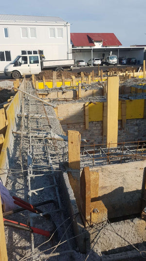 Pouring, Formwork Removal, and Waterproofing for Foundation Beams in a 240 sqm Hall Project thumbnail