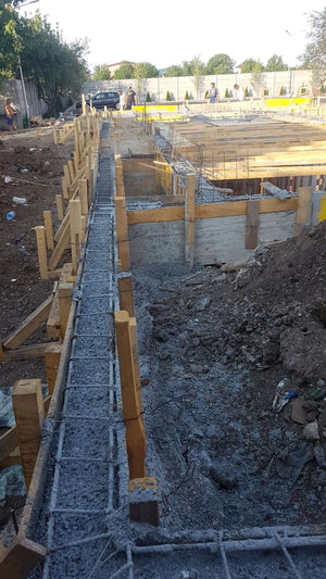 Pouring, Formwork Removal, and Waterproofing for Foundation Beams in a 240 sqm Hall Project thumbnail