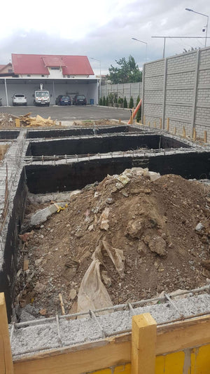 Pouring, Formwork Removal, and Waterproofing for Foundation Beams in a 240 sqm Hall Project thumbnail