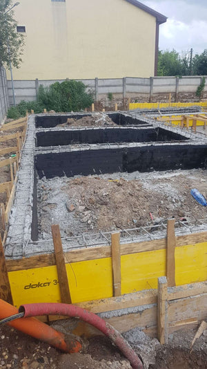 Pouring, Formwork Removal, and Waterproofing for Foundation Beams in a 240 sqm Hall Project thumbnail