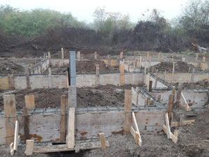 Foundation Beam Pouring for a 155 sqm Metal Structure House thumbnail