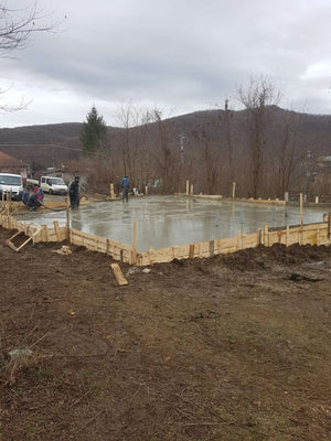 Mechanized Pouring of Foundation Plate for an Agrotourism Guesthouse thumbnail